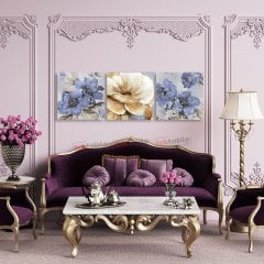 3 Parçadan Oluşan Dekoratif Kanvas Tablo