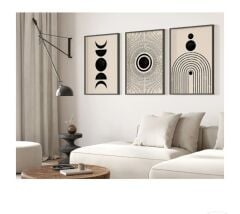 3 Parça Çerçeveli Ahşap Tablo Seti(Kopya)