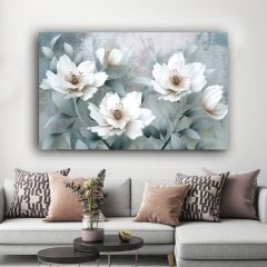 Dekoratif Çiçekler Kanvas Tablo
