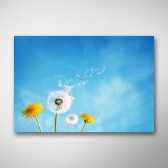 Gökyüzü ve Çiçekler Kanvas Tablo - TKC1182
