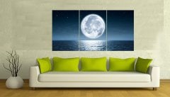 Ay Işıgı Manzara Kanvas Tablo
