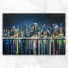 Çiçekler Ülkesi Soyut Kanvas Tablo