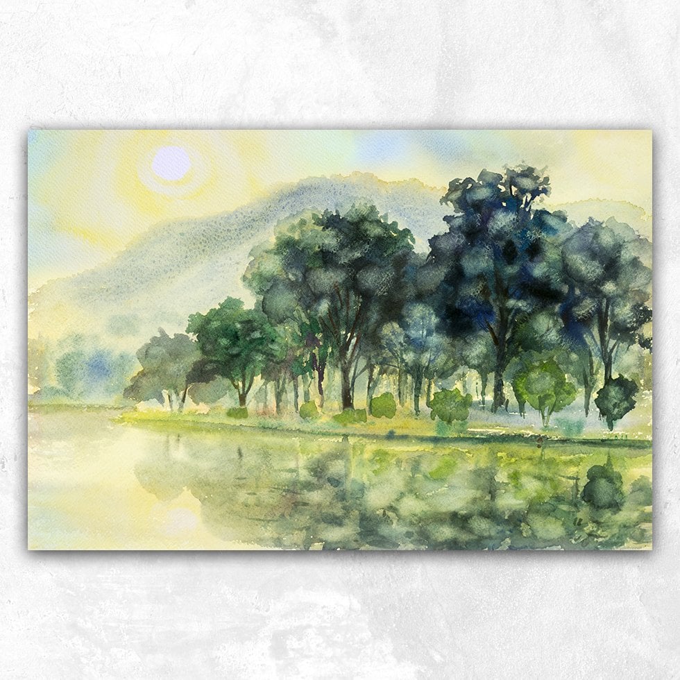 Sulu Boya Soyut Kanvas Tablo