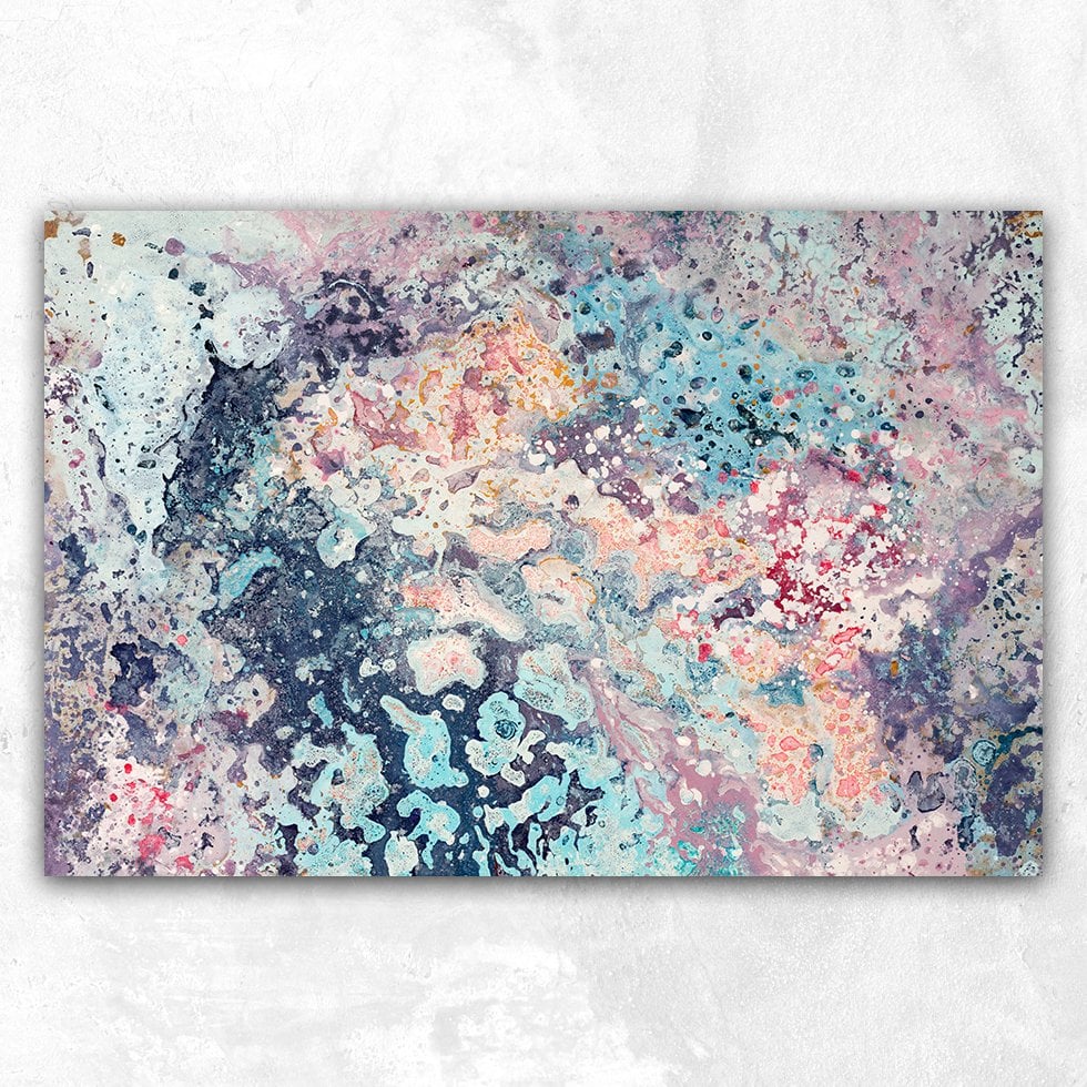 Lekeli Soyut Kanvas Tablo