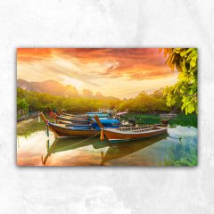 Gün Batımında Phi Phi Adası, Tayland Soyut Kanvas Tablo