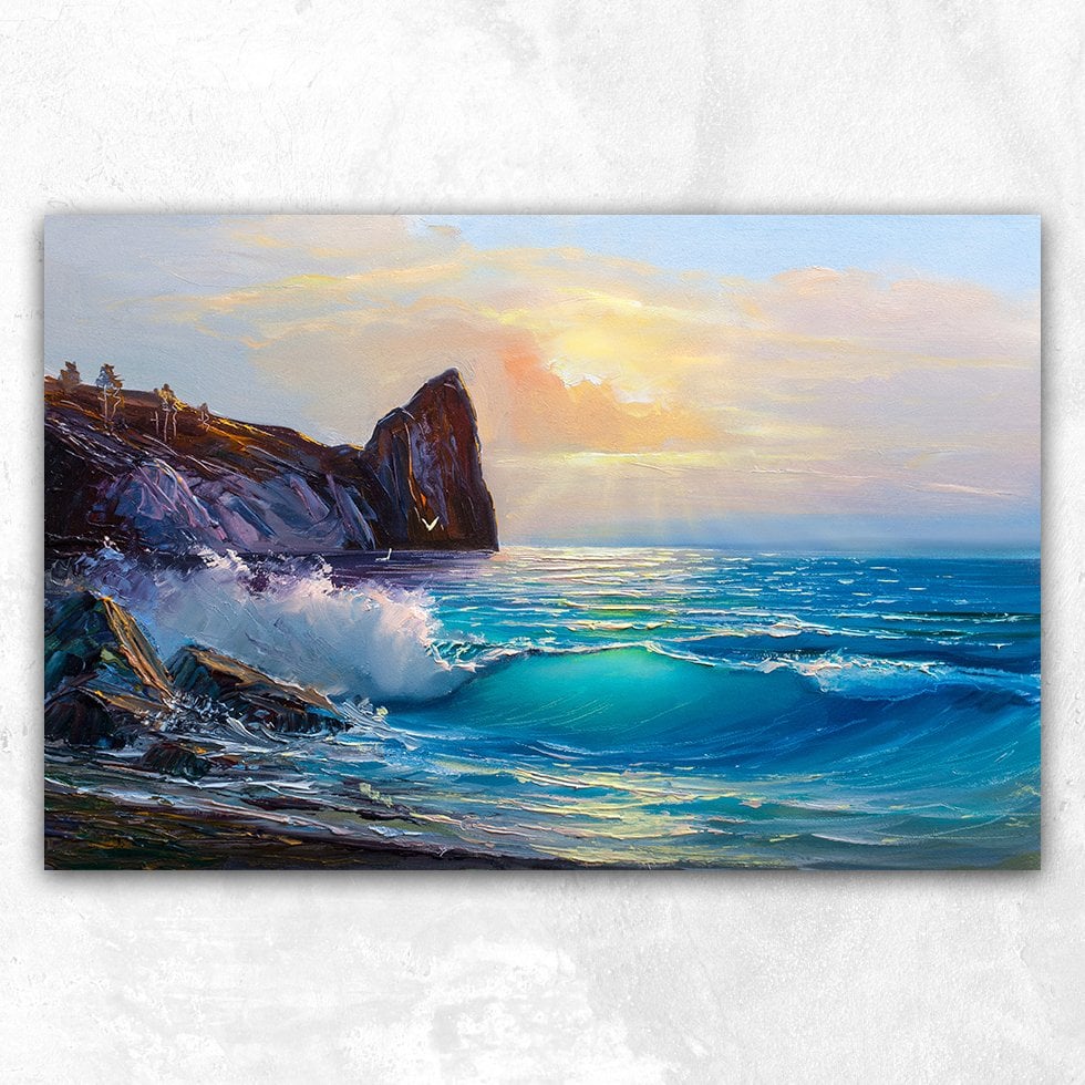 Deniz Yağlı Boya Soyut Kanvas Tablo