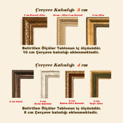 Klasik Manzara Tablo Modern Duvar Dekoru Vintage Yağlı Boya Görünümlü Tablo