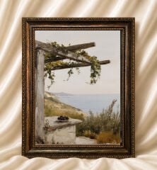 Klasik Manzara Tablo Modern Duvar Dekoru Vintage Yağlı Boya Görünümlü Tablo