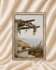 Klasik Manzara Tablo Modern Duvar Dekoru Vintage Yağlı Boya Görünümlü Tablo