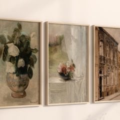 Ahşap Çerçeveli Tablo 3 Parça Çerçeveli Tablo, Duvar Tablosu