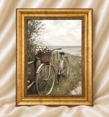 Vintage Yağlı Boya Görünümlü  Çerçeveli Tablo