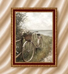 Vintage Yağlı Boya Görünümlü  Çerçeveli Tablo