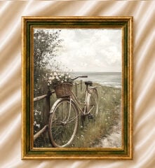 Vintage Yağlı Boya Görünümlü  Çerçeveli Tablo