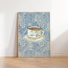 Kahve Temalı Soyut Tablo