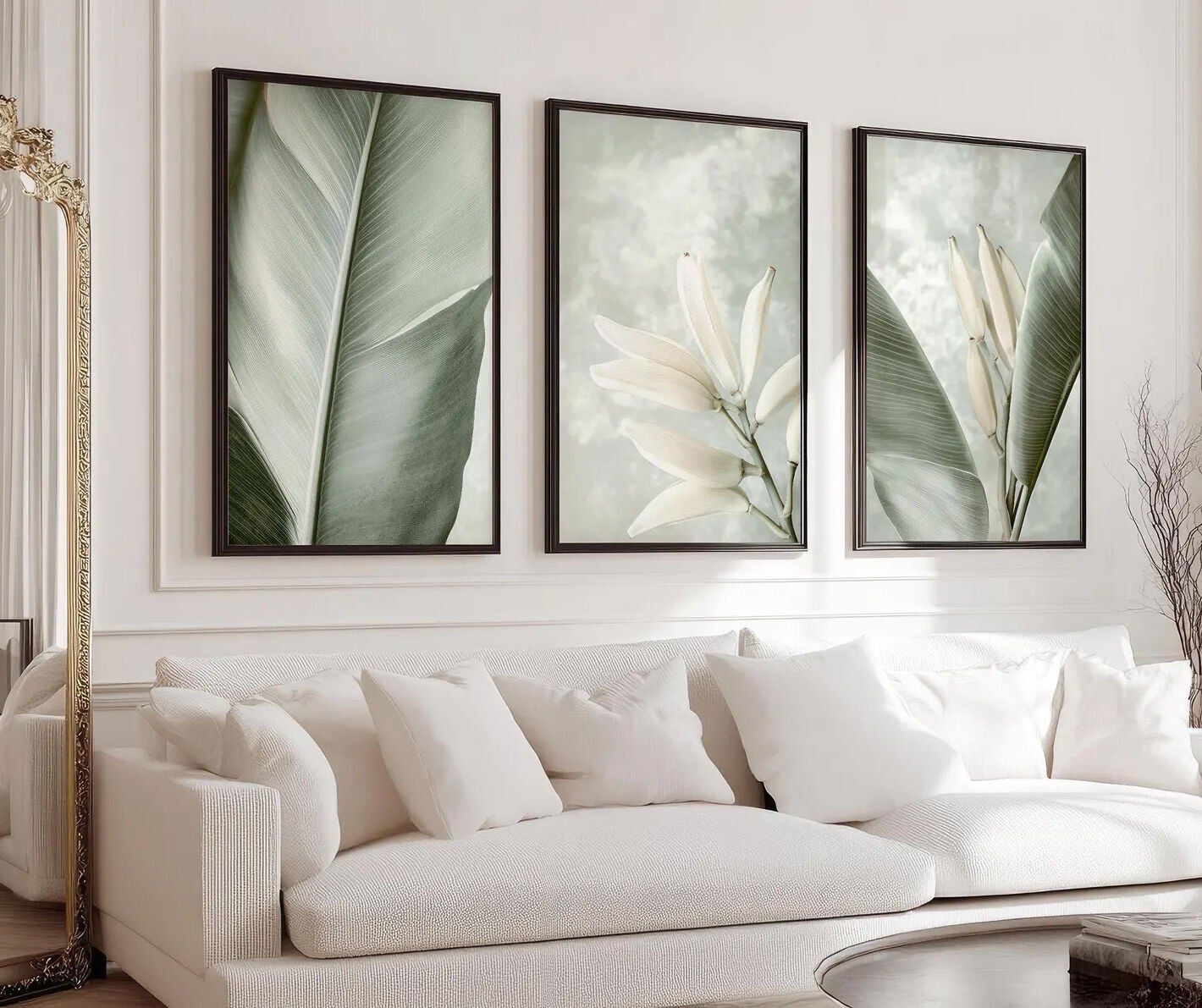 Çerçeveli 3 lü Tablo Seti Modern Duvar Dekoru