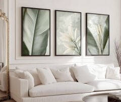 Çerçeveli 3 lü Tablo Seti Modern Duvar Dekoru