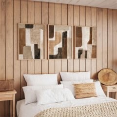 Çerçeveli 3 lü Tablo Seti Modern Duvar Dekorasyonu