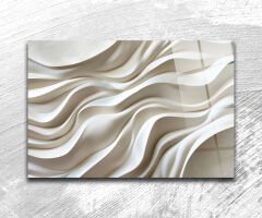 Temperli Cam Üzerine 3 Boyutlu Tablo