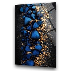 Soyut Cam Tablo – 4 mm Kırılmaz Cam Duvar Sanatı