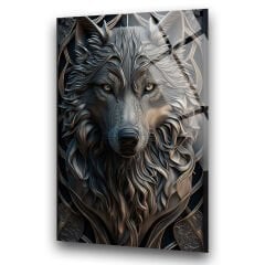 3D Kurt Cam Tablo – 4 mm Kırılmaz Cam Duvar Sanatı