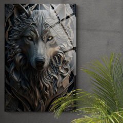 3D Kurt Cam Tablo – 4 mm Kırılmaz Cam Duvar Sanatı