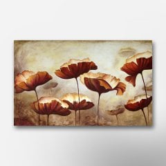 Eskitme Çiçekler Kanvas Tablo - TKC1156