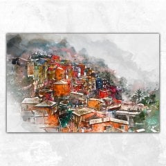 La Spezia Eyaleti İtalya Soyut Kanvas Tablo