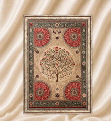 Yaşam Çiçeği Vintage  Çerçeveli Tablo, Klasik Antik Çerçeveli Tablo Modelleri