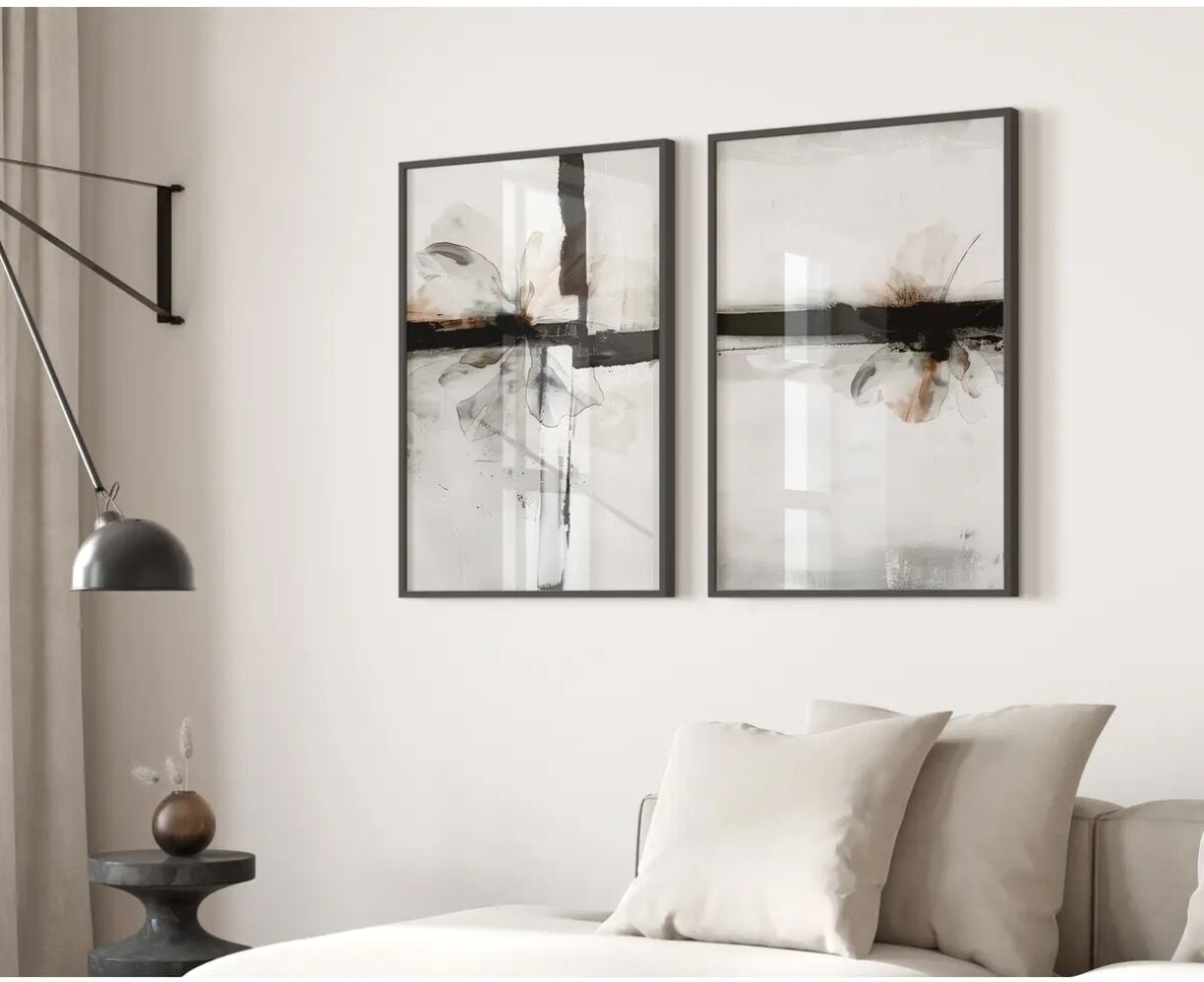 2 Parça Çerçeveli Ahşap Tablo Seti