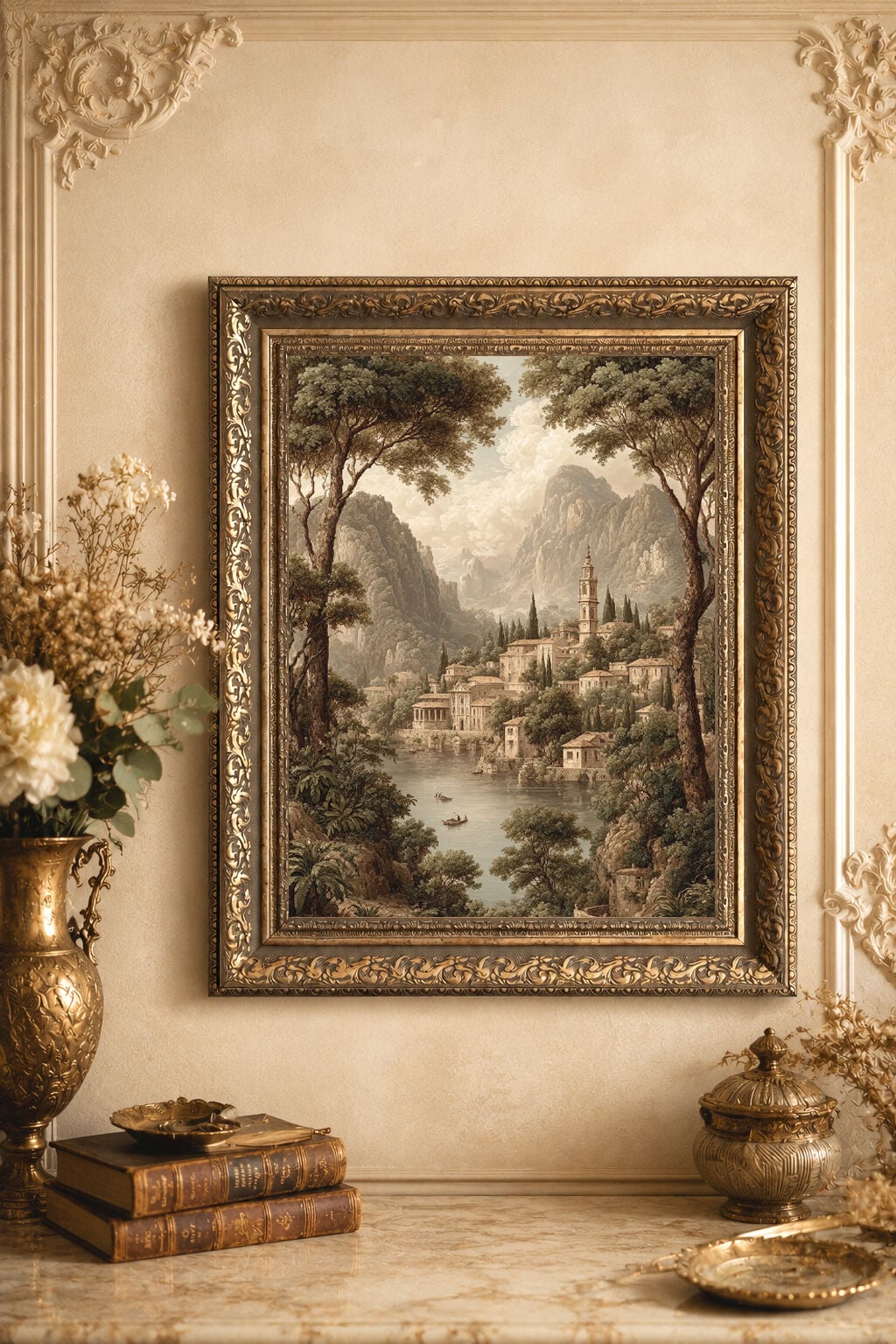 Vintage  Çerçeveli Tablo, Klasik Antik Çerçeveli Tablo Modelleri