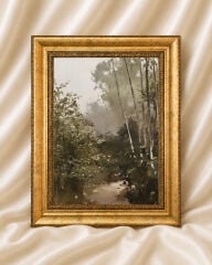 Vintage Çerçeveli Tablo Klasik Modern Duvar Dekoru