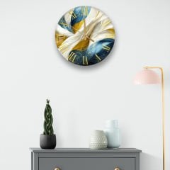 Duvar Saati - Baskılı Cam Duvar Saati 36x36 cm