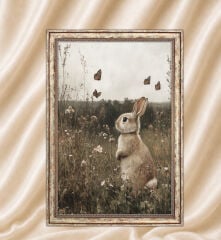 Vintage Yağlı Boya Görünümlü  Çerçeveli Tablo