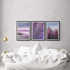 Çerçeveli Ahşap Tablo Seti 3 Prç